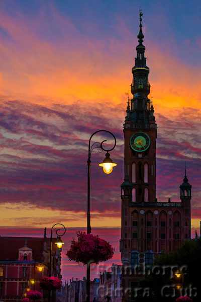 Sunset in Gdansk